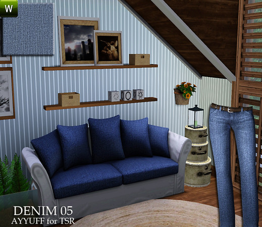 Sims 3 — Denim Pattern05 by ayyuff — Denim Pattern05