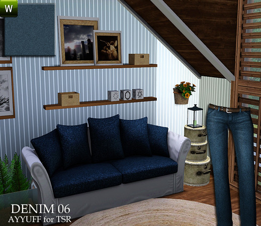 Sims 3 — Denim Pattern06 by ayyuff — Denim Pattern06