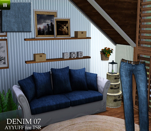 Sims 3 — Denim Pattern07 by ayyuff — Denim Pattern07