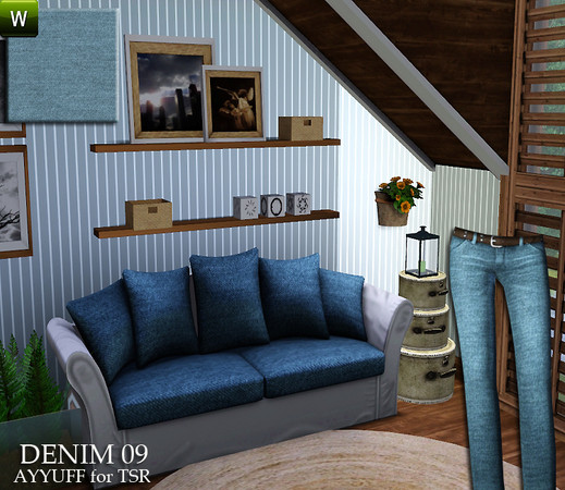Sims 3 — Denim Pattern09 by ayyuff — Denim Pattern09