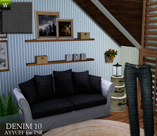 Sims 3 —  Denim Pattern10 by ayyuff — Denim Pattern10
