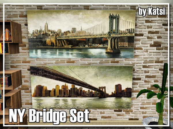 Sims 3 — NY Bridge Set by katsi — NY Bridge Set by Katsi