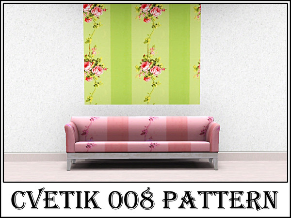 Sims 3 — Cvetik 008 pattern by Markesha — Created by Markesha. Recolorable Palette - 1.