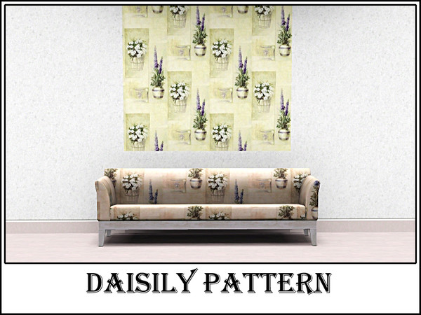 Sims 3 — Daisily pattern by Markesha — Created by Markesha. Recolorable Palette - 1.