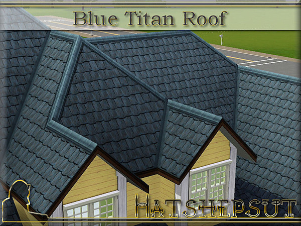 Sims 3 — Blue Titan Roofing by hatshepsut — Fabulously textured roofing