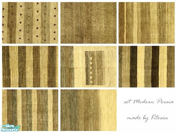 Sims 2 — Modern Persia by Ktosiu111 — 8 rugs in set. Thanks for Echo (mesh).