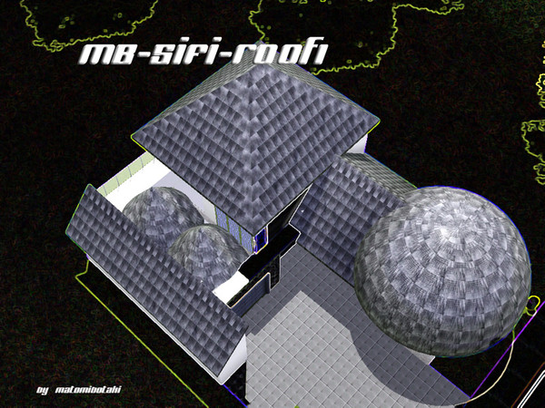 Sims 3 — MB-SiFi-Roof1 by matomibotaki — MB-SiFi-Roof1, futuristic roof by matomibotaki