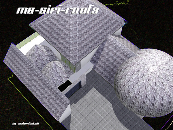 Sims 3 — MB-SiFi-Roof3 by matomibotaki — MB-SiFi-Roof3, ET is calling, another futuristic roof by matomibotaki.