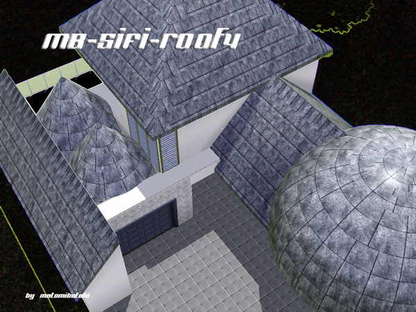 Sims 3 — MB-SiFi-Roof4 by matomibotaki — MB-SiFi-Roof4, futuristic roof for your new age sims homes by matomibotaki.
