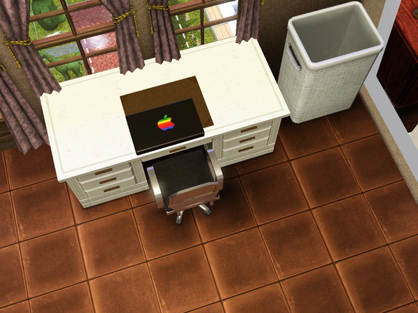 Sims 3 — MacBook Sim by fordfocus09 — The MacBook Sim! Here is a custom laptop to commemorate the death of Apple Founder