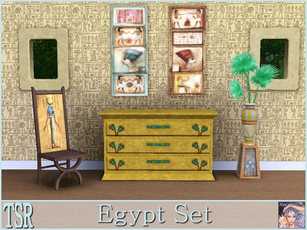 Sims 3 — Egypt Set by ziggy28 — Two Egyptian paintings by the aritst Jan Eelse Noordhuis. TSRAA