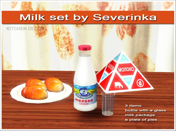Sims 3 — set milk by Severinka_ — Created by Severinka