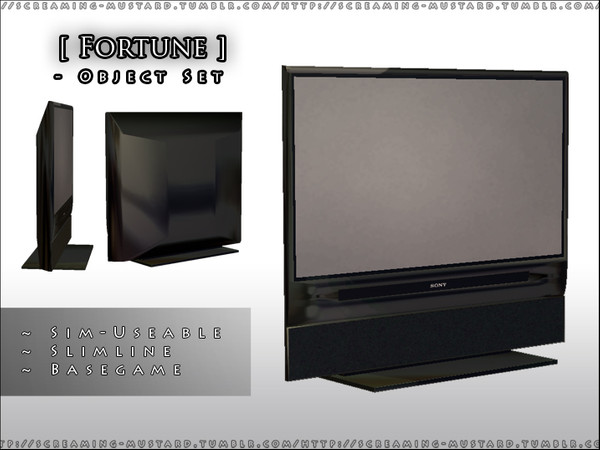 Sims 2 — [ Fortune ] - Tv by Screaming_Mustard — A new set of modern entertainment.