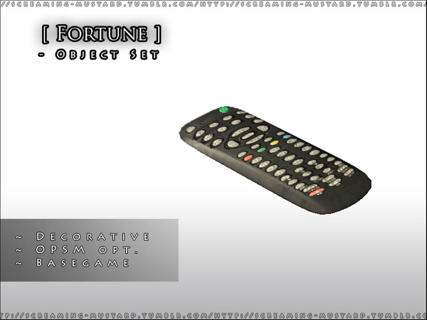 Sims 2 — [ Fortune ] - Remote Control by Screaming_Mustard — A new set of modern entertainment.