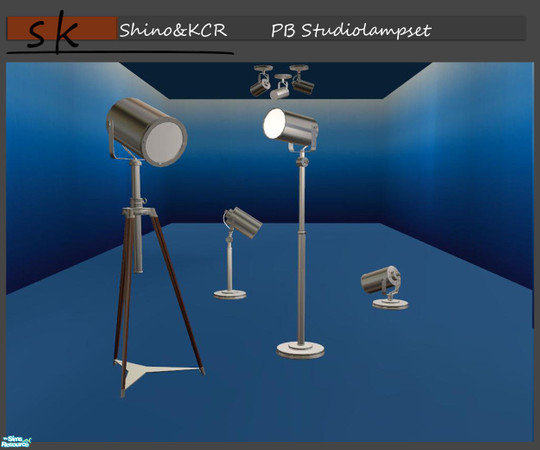 Sims 2 — PB Studiolampset by ShinoKCR — Here is a requested Lampset inspired by Potterybarn. Every Lamp is compatible