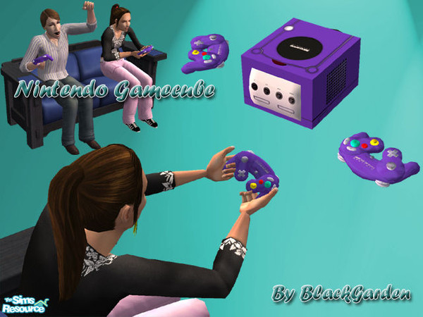 Sims 2 — Nintendo Gamecube by BlackGarden — It\'s not quite a cube but it sure has a lot of gaming fun for your money.