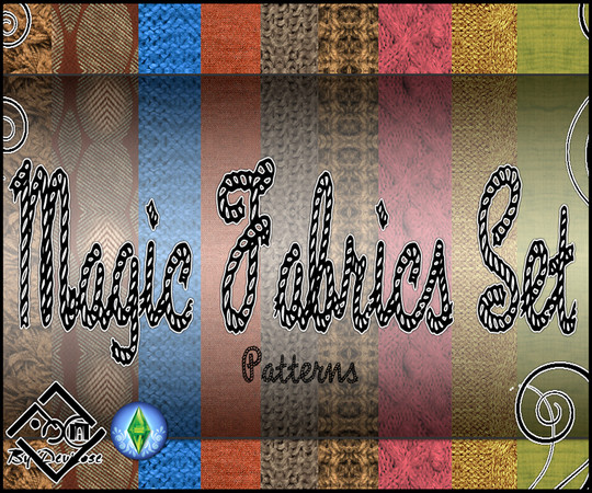 Sims 3 — Magic Fabrics Set by Devirose — Great set of patterns of textiles and carpets,found in the category 'Fabrics'