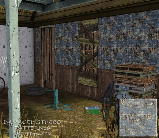Sims 3 — Damaged Stucco Pattern10 by ayyuff — Damaged Stucco Pattern10
