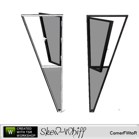 Sims 3 — Skew-Whiff - Corner FullWindowOpenRight by BuffSumm — Created by BuffyASummer (BuffSum) @ TSR Part of the