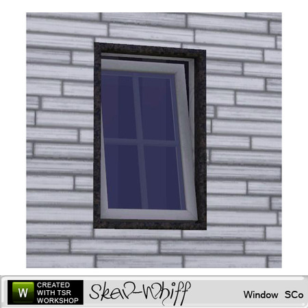 Sims 3 — Skew-Whiff - Window SmallCrossOpen by BuffSumm — Created by BuffyASummer (BuffSum) @ TSR Part of the Skew-Whiff