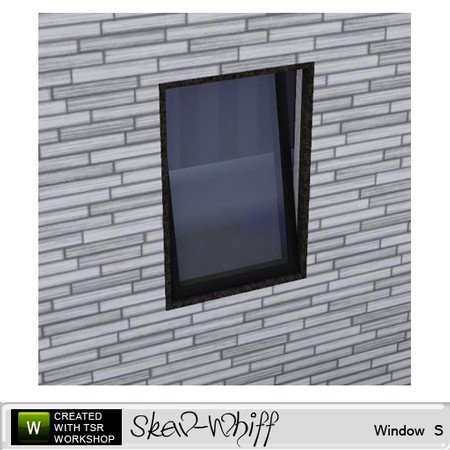 Sims 3 — Skew-Whiff - Window Small by BuffSumm — Created by BuffyASummer (BuffSum) @ TSR Part of the Skew-Whiff Build Set