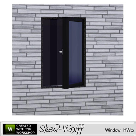 Sims 3 — Skew-Whiff - Window HalfTopOpen by BuffSumm — Created by BuffyASummer (BuffSum) @ TSR Part of the Skew-Whiff