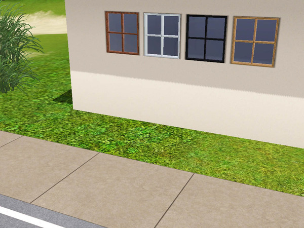 Sims 3 — Simple square window by darkfairy2 — Simple square window,recolorable with 4 variations.The mesh was created by