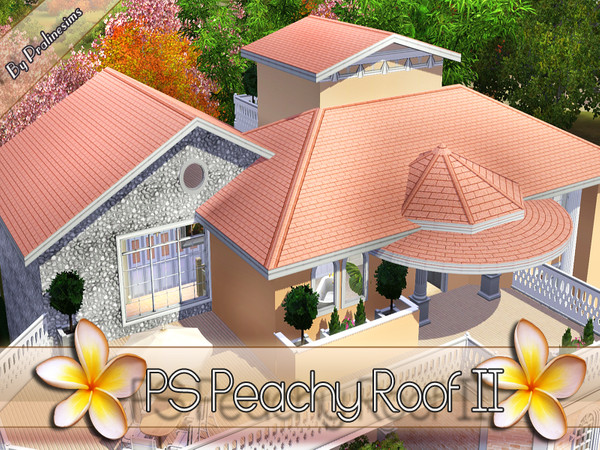 Sims 3 — PS Peachy Roof II by Pralinesims — By Pralinesims