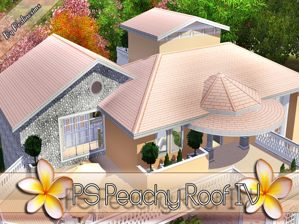 Sims 3 — PS Peachy Roof IV by Pralinesims — By Pralinesims