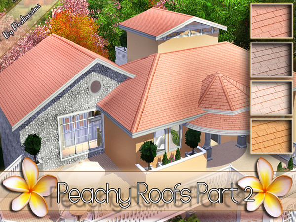 Sims 3 — Peachy Roofs 2 by Pralinesims — By Pralinesims