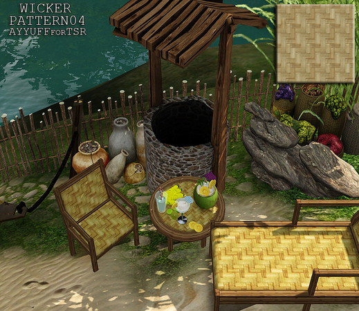 Sims 3 — Wicker Pattern04 by ayyuff — Wicker Pattern04