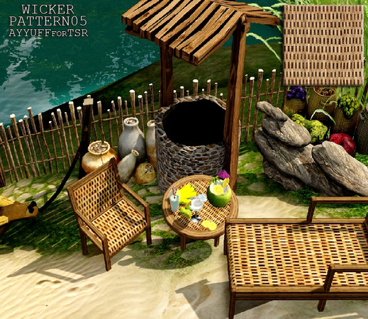 Sims 3 — Wicker Pattern05 by ayyuff — Wicker Pattern05