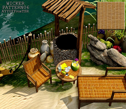 Sims 3 — Wicker Pattern06 by ayyuff — Wicker Pattern06