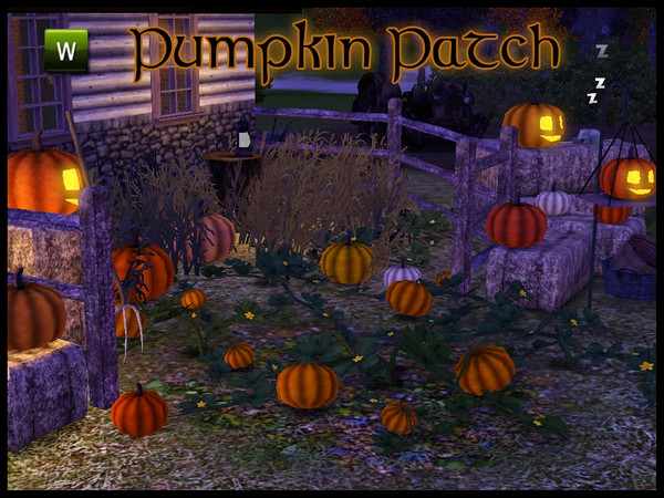 Sims 3 — Pumpkin Patch by sim_man123 — A new fall themed set, a Pumpkin Patch! This set includes 11 items: Large, Medium,