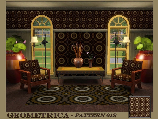 Sims 3 — Geometrica-Pattern 01S by allison731 — by allison731-This pattern is part of the Geometrica set . Smaller