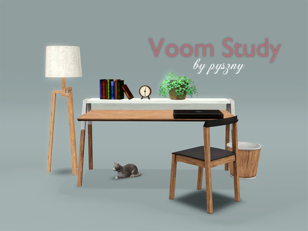 Sims 3 — Voom Study  by pyszny16 — Study is compatibile with Pets and patch 1.26! Set Includes: Alarm Clock, Trash Bin,