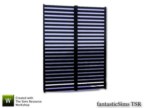 Sims 3 — Modern Designs Horizontal Tall Gate by fantasticSims — Modern Designs Horizontal Tall Gate Gate is designed to