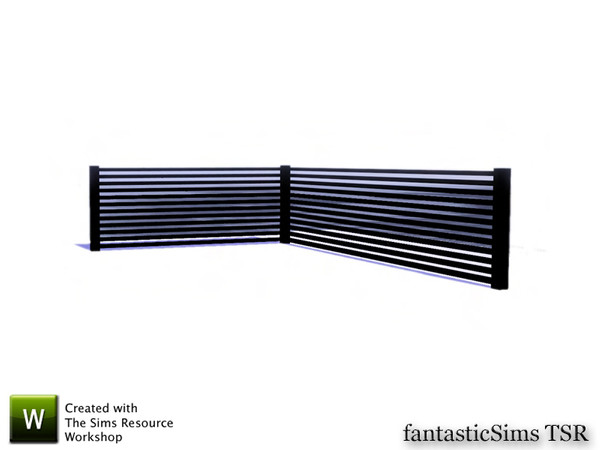 Sims 3 — Modern Designs Horizontal Half Wall by fantasticSims — Modern Designs Horizontal Half Wall TSRAA