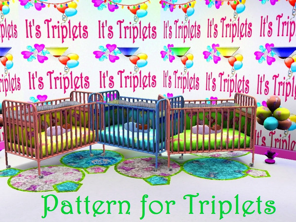 Sims 3 — Baby Triplets by torija07092 — This pattern is for newborn triplets; It's Triplet!