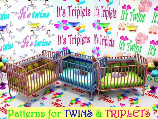Sims 3 — Patterns for newborn TWINS and TRIPLETS ! by torija07092 — This pattern set is for your cute newborn twins and