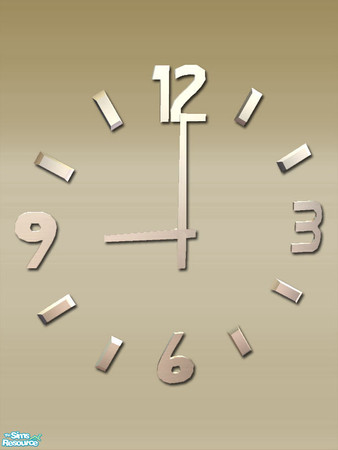 Sims 2 — Modern Hall Wallclock - Mesh by Shakeshaft — A Hallway Set to create a modern style first impression when