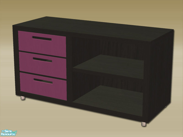 Sims 2 — Modern Hall Sideboard - Mesh by Shakeshaft — A Hallway Set to create a modern style first impression when