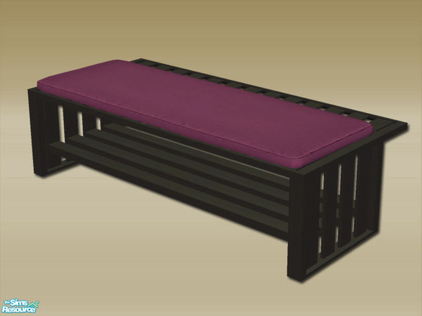 Sims 2 — Modern Hall Seat - Mesh by Shakeshaft — A Hallway Set to create a modern style first impression when entering