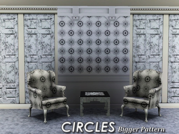 Sims 3 — Circles-Bigger by allison731 — By allison731 This pattern is part of the Circles set. Pattern with bigger
