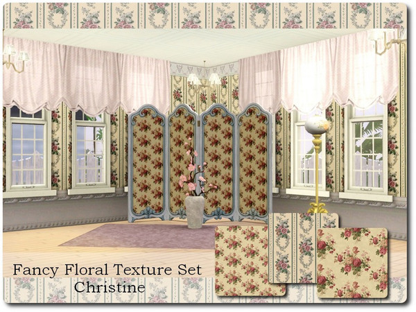 Sims 3 — Fancy Floral Textures by cm_11778 — A new texture set for your Sim homes. Happy Simming, Christine