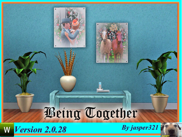 Sims 3 — Being Together by jasper321 — Two paintings of togetherness