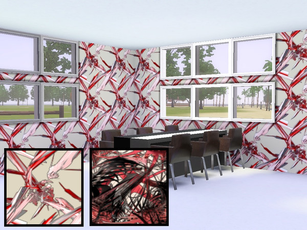 Sims 3 — Abstract 1 by danioontje2 — For all your modern simmmies, they will absolutely love the modern pattern on their