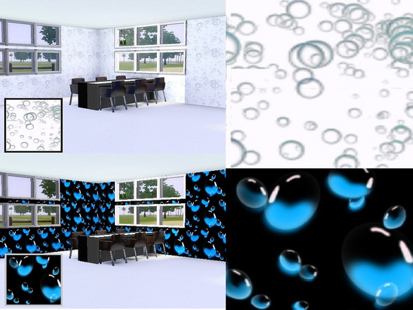 Sims 3 — Set Bubbles by danioontje2 — For all your modern simmmies, they will absolutely love the modern pattern on their