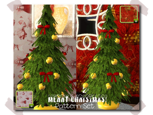 Sims 3 — Merry Christmas! Pattern Set by SugoiZiua2 — A nice set of two Christmas Patterns: a miscellaneous Christmas