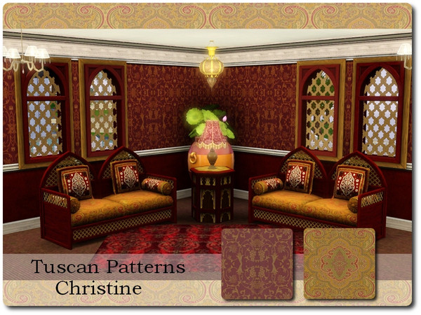 Sims 3 — Tuscan Patterns by cm_11778 — Two new Tuscan Patterns for your home :) Happy Simming, Christine